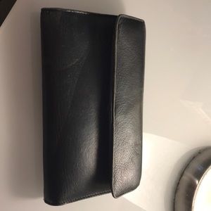 Leather Wallet w/ Checkbook Holder